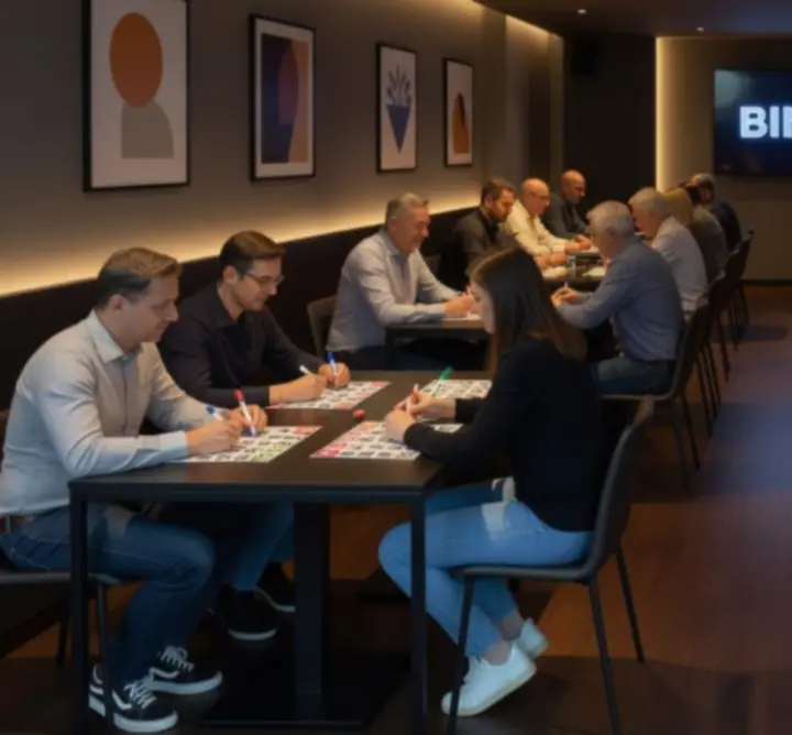 Strefa gier i stoliki do bingo w KLUB CIRCLE ZONE