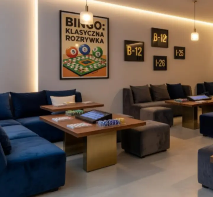 Wnętrze KLUB CIRCLE ZONE przygotowane na wieczór bingo